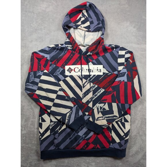 Columbia Hoodie Sweatshirt Mens Large Streetwear Urban Skater Snowboard Fleece - Picture 1 of 12